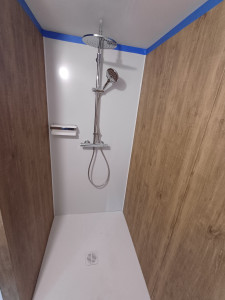 Photo de galerie - Création douche avec receveur 