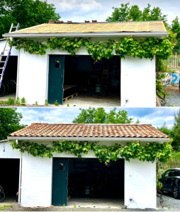 Photo de galerie - Réfection d’une toiture à Lège