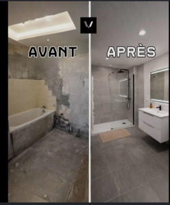Photo de galerie - Rénovation complète de salle de bain 