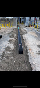 Photo de galerie - Pose de caniveaux 