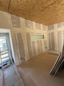 Photo de galerie - Réalisation bande à joint dans extension 