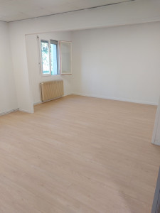 Photo de galerie - Pose de parquet flottant ainsi que peinture au mur 