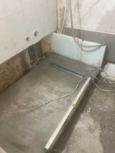 Photo de galerie -  création d’une douche à l’italienne 