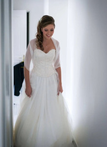 Photo de galerie - Création robe de mariée sur mesures
 / bustier-jupe
