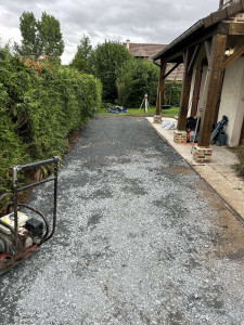 Photo de galerie - Préparation du tout venant pour une aller en gravier