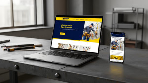 Photo de galerie - Site web d’électricien pensé pour générer des appels : services, zone d’intervention et contact rapide en un clic.