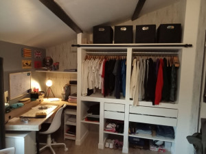 Photo de galerie - Dressing et bureau sur mesure 