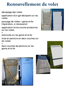 Photo de galerie - Peinture volets 