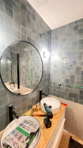 Photo de galerie - Pose de miroir 