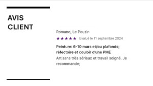 Photo de galerie - AVIS CLIENT 11-24