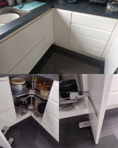 Photo de galerie - Remise en fonction d’une porte de cuisine