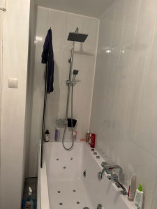 Photo de galerie - Mise en place douche plus baignoire. 