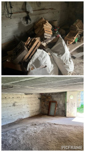 Photo de galerie - Nettoyage sous sol avant travaux 