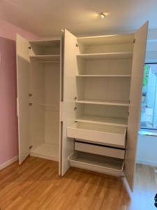 Photo de galerie - Montage de dressing client très satisfait ????