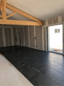 Photo de galerie - Placo, carrelage, isolation, menuiserie