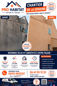 Photo de galerie - Nettoyage sur façade 