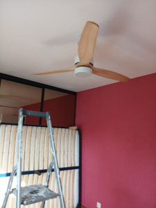 Photo de galerie - Pose ventilateur plafond. 