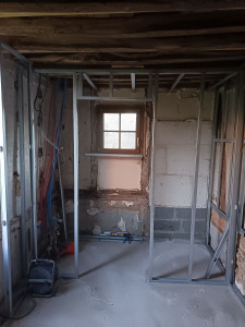 Photo de galerie - Montage ossature placo
