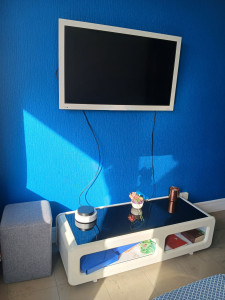 Photo de galerie - Peinture + mise en place du téléviseur 