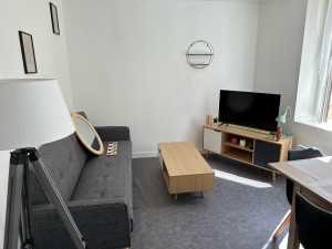 Photo de galerie - Pose et montage décoration, luminaire et meubles kits pour un futur Airbnb 