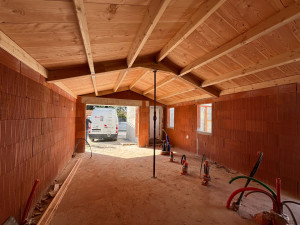 Photo de galerie - Réalisation charpente garage 