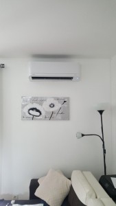 Photo de galerie - installation d'une pompe à chaleur Air/Air 