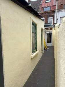 Photo de galerie - Mise en peinture de palissades 