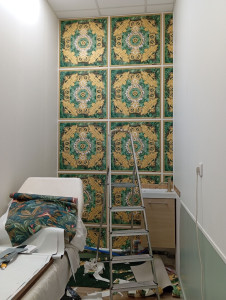 Photo de galerie - Gabarit de découpe papier peint