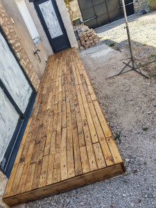 Photo de galerie - Création d'une terrasse en bois