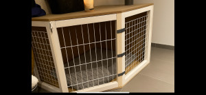 Photo de galerie - Création d’une cage sur mesure pour chien 