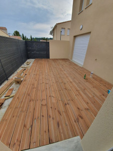 Photo de galerie - Réalisation terrasse bois
