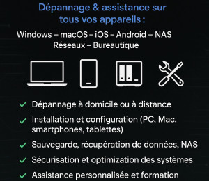 Photo de galerie - Dépannage informatique 