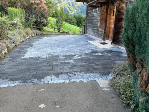 Photo de galerie - Rénovation d’une terrasse en pavés 