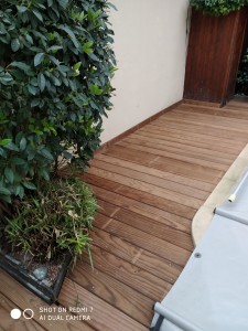 Photo de galerie - Pose de terrasse sur plot