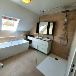 Photo de galerie - Rénovation complète d'une salle de bain 