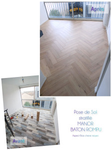 Photo de galerie - Pose de parquet - Revêtement de sol