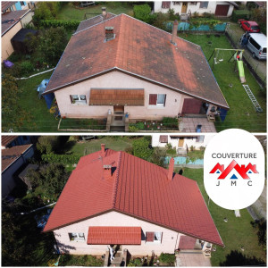 Photo de galerie - Nettoyage et mise en hydrofuge coloré d'une habitation sur Meyzieu