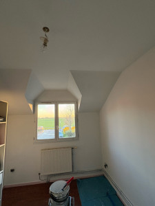 Photo de galerie - Enduit peinture chambre 