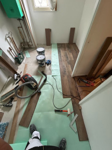 Photo de galerie - Pose de parquet - Revêtement de sol