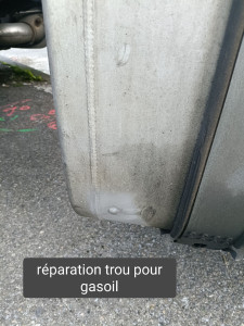 Photo de galerie - Réparation aluminium au tig 