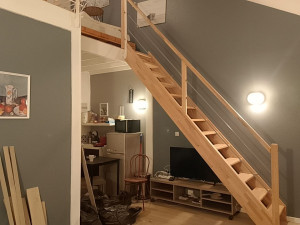 Photo de galerie - Assemblage et pose d'un escalier 