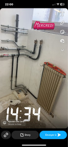 Photo de galerie - Installation radiateur, chauffage en acier