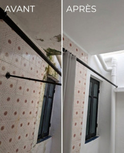 Photo de galerie - Décapage, enduit et peinture 