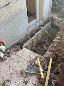 Photo de galerie - Renforcement fondation pose de longrine 