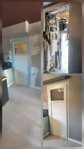 Photo de galerie - Rénovation porte interieur et mise en peinture.