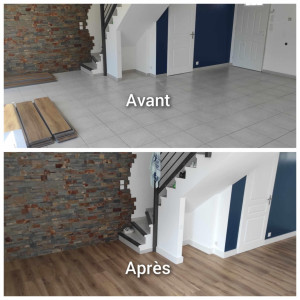 Photo de galerie - Pose de parquet