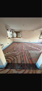 Photo de galerie - Pose de plancher chauffent 