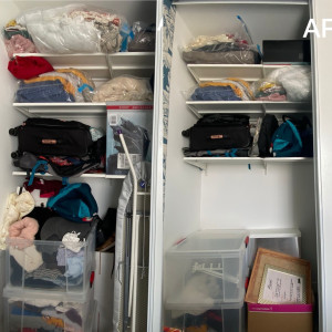 Photo de galerie - Tri et organisation d’un placard