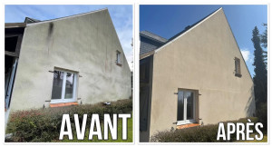 Photo de galerie - Nettoyage façade et toiture, anti mousse 