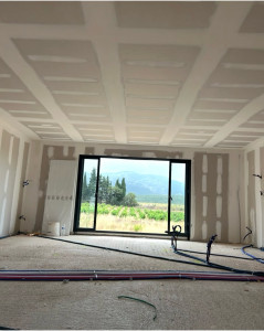 Photo de galerie - Réalisation placo et joint, maison complète 
